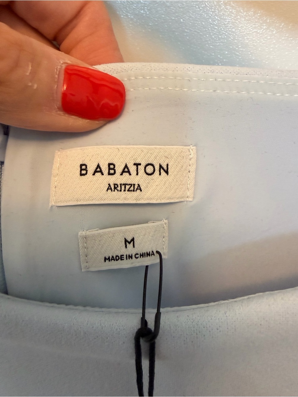 Babaton Light Blue Boatneck Sleeveless Top - Picture 5 of 5